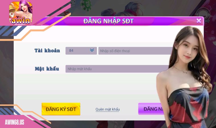 Hướng dẫn đăng nhập Awin68