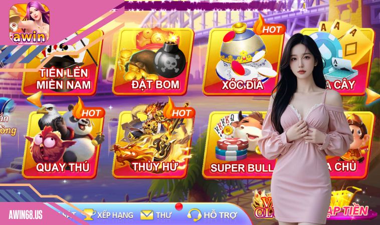 Kho game khủng không nên bỏ lỡ tại Awin68