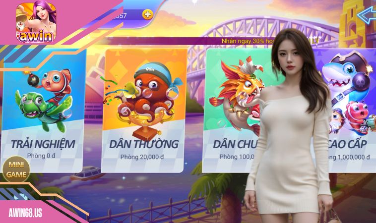 Hướng dẫn chơi bắn cá đổi thưởng tại Awin68
